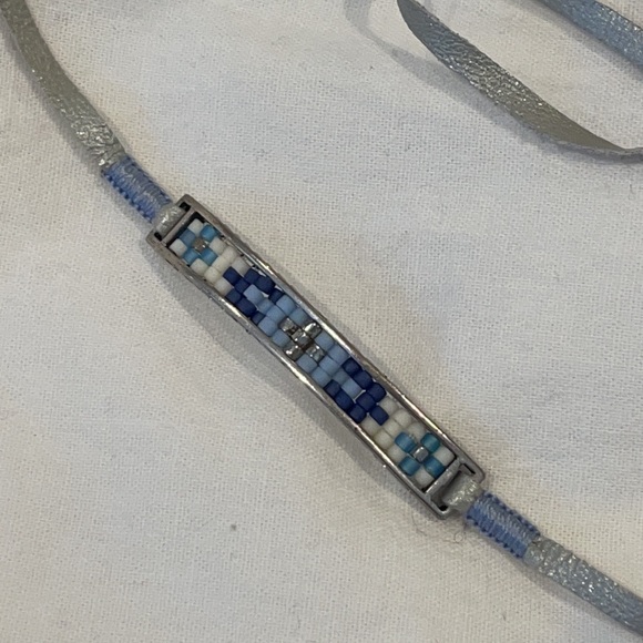 Chan Luu beaded leather choker / bracelet - Picture 2 of 8